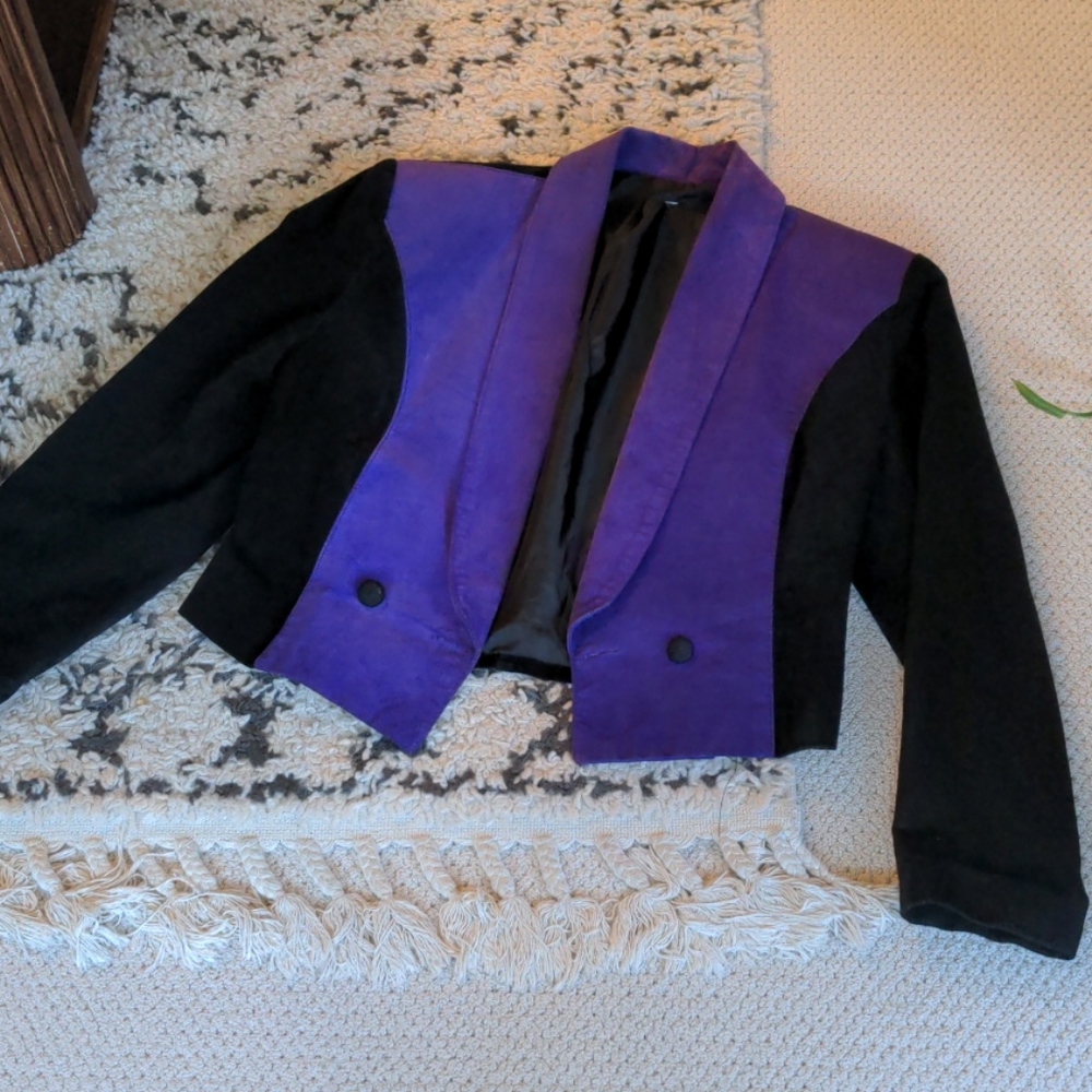 Vintage Leather Crop Jacket